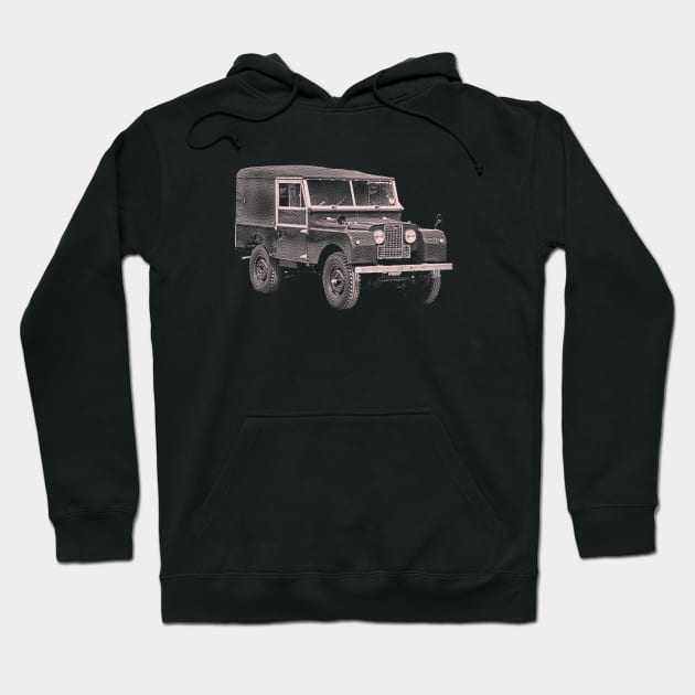LAND ROVER ENGRAVED STYLE Hoodie by WYB store